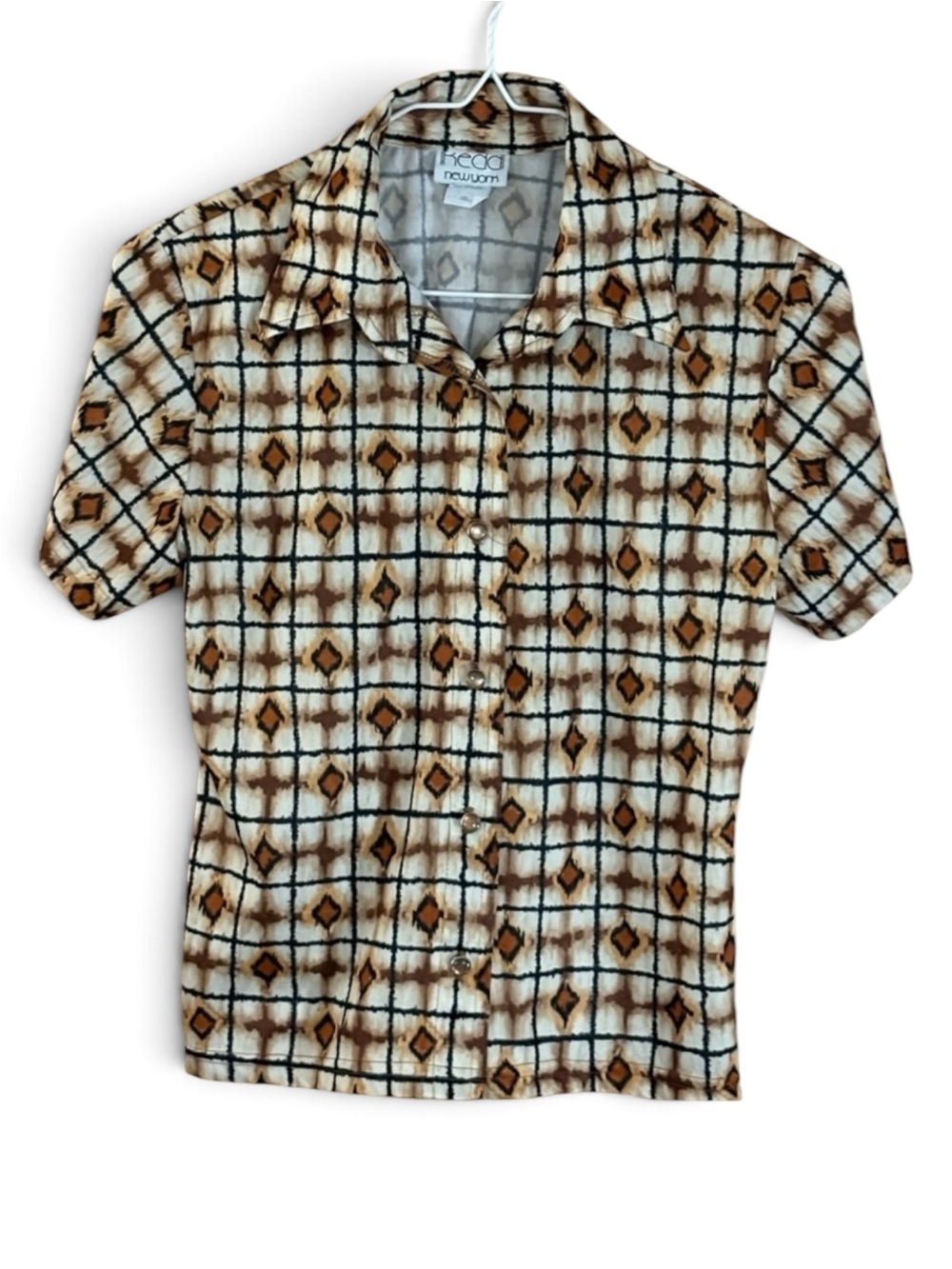 Redd New York Women's Geometric Button Down Shirt